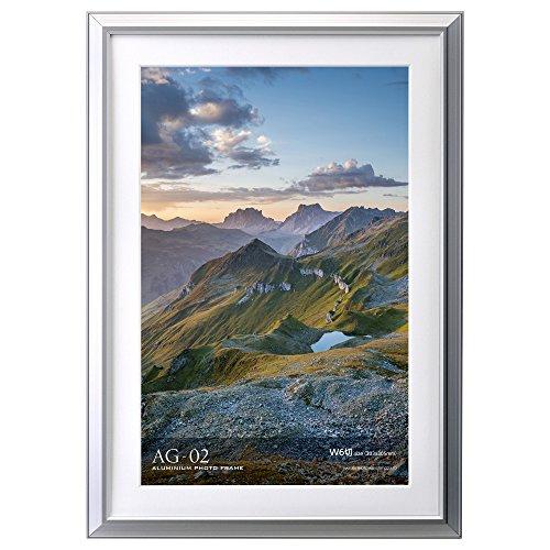 ハクバ HAKUBA 額縁 アルミ AG-02 ワイド6切 シルバー FAG2-SVW6 | 