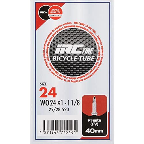IRC TIRE (アイ・アール・シー) 自転車 チューブ WO 25-520・24 × 1-1 1/8 仏式バルブ40mm | 