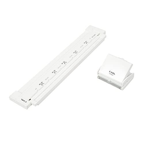 カール事務器 リングノート用 ゲージパンチ 国際標準 1/3インチ(8.47mm)ピッチ 角穴 A4/34穴 B5/29穴 A5/24穴 5枚 | 