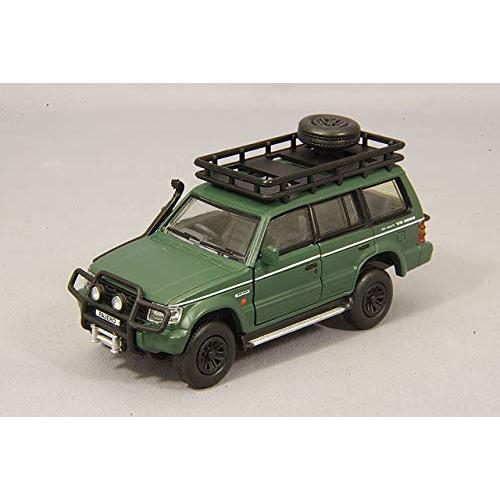☆ BM CREATIONS 1/64 三菱 パジェロ 2nd ジェネレーション マットグリーン ジャングルパック 右ハンドル | 