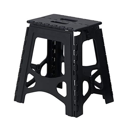 天馬 踏み台 室内用 フォールディングステップ 39 幅34×奥行26×高さ39cm 折りたたみ ブラック | 