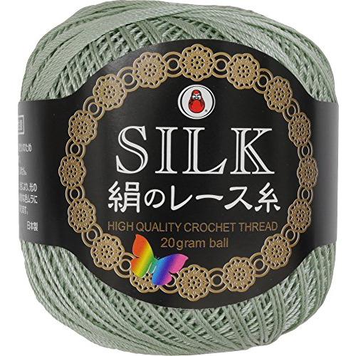 DARUMA 絹のレース糸 レース糸 #30 Col.17 グリーン 系 20g 約148m 3玉セット 01-2120 | 