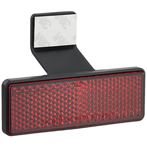 キジマ (kijima)バイク バイクパーツ リフレクター テープ張付タイプ 角ミドル ステー付 25x75mm 汎用 305-2148 | 