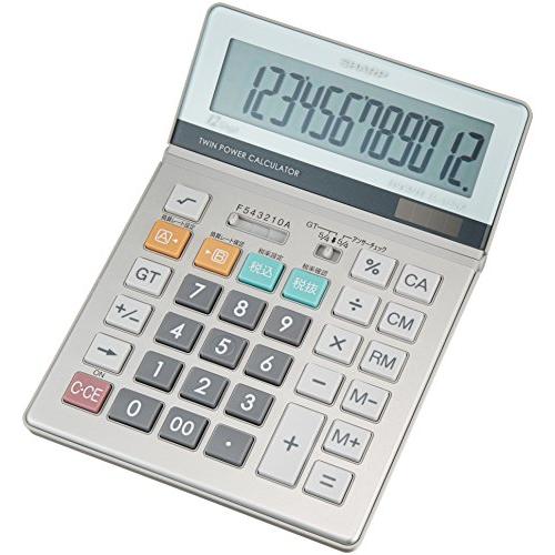 シャープ(SHARP) 実務電卓 グリーン購入法適合モデル セミデスクトップタイプ 12桁 EL-S752KX | 