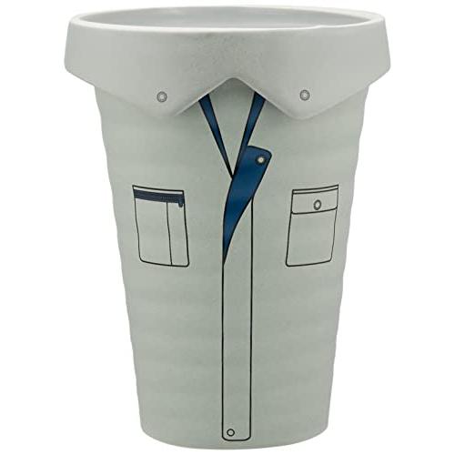 サンアート おもしろ食器 「 服 働く人 」 作業着(フタ付) タンブラー 420ml ブルー SAN2324-1 | 