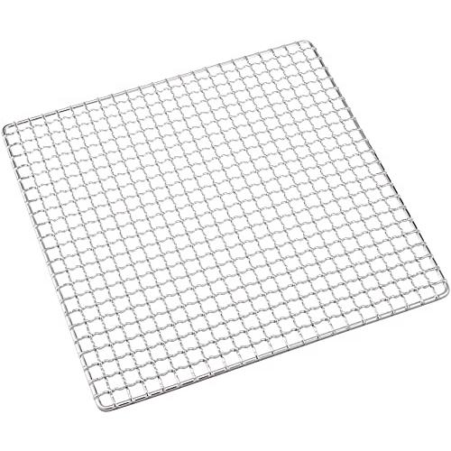 遠藤商事 TKG 焼き網 正方形 間口×奥行(mm)240×240 ステンレスで錆びにくく衛生的 線の直径φ2.5mmで太く耐久性がいい 網目1 | 