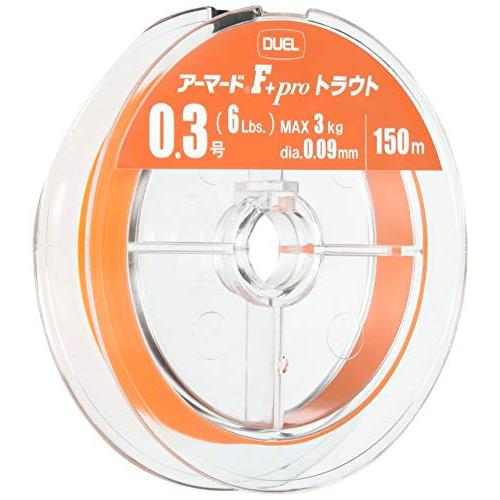 DUEL(デュエル) PEライン 0.3号 アーマード F+ Pro トラウト 150M 0.3号 オレンジ トラウト・管釣 H4114 | 