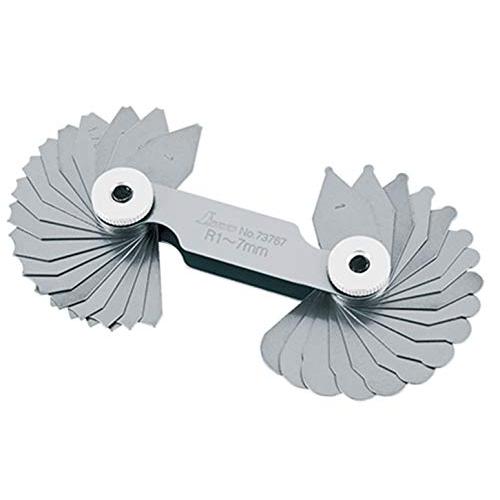 シンワ測定(Shinwa Sokutei) ラジアスゲージ A R1~7 34枚組 73767 | 