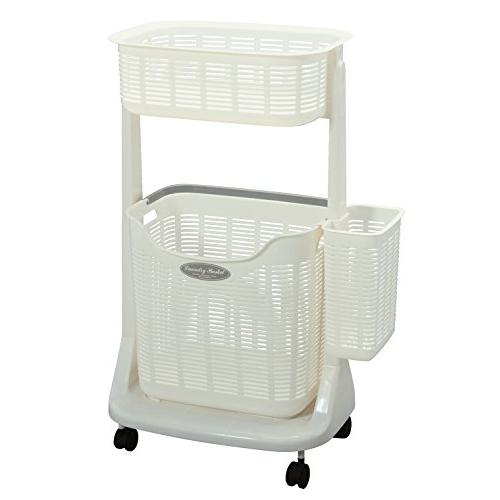 PH-301 ランドリーバスケット(サイドポケット付き) ホワイト 4667n | 