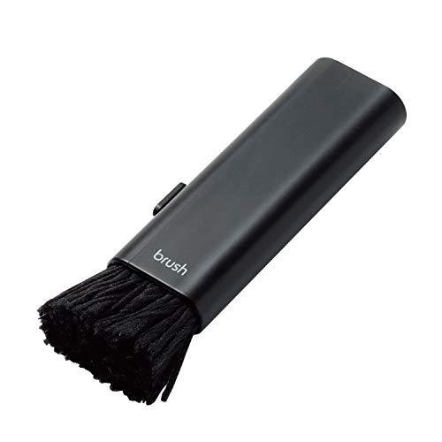 エレコム クリーナー ブラシ 除電ブラシ 帯電防止繊維 コンパクト 収納タイプ 毛質 2WAY すきま用ブラシ付き ウォッシャブル ほこりとり | 