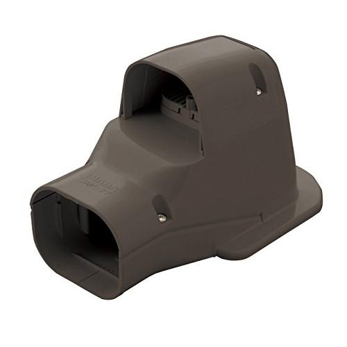 因幡電工 配管化粧カバー ウォールコーナー 換気エアコン用 壁面取り出し用 ブラウン SWK-77N-B | 