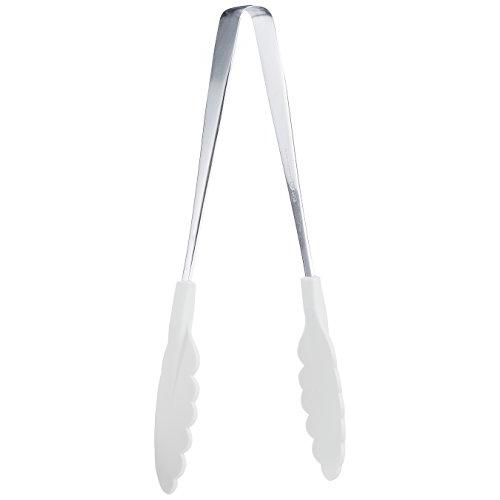 遠藤商事 業務用 抗菌 耐熱カラフルトング ホワイト 金属部ステンレススチール 先端部66ナイロン、ガラス繊維(抗菌剤入) 日本製 BTV761 | 