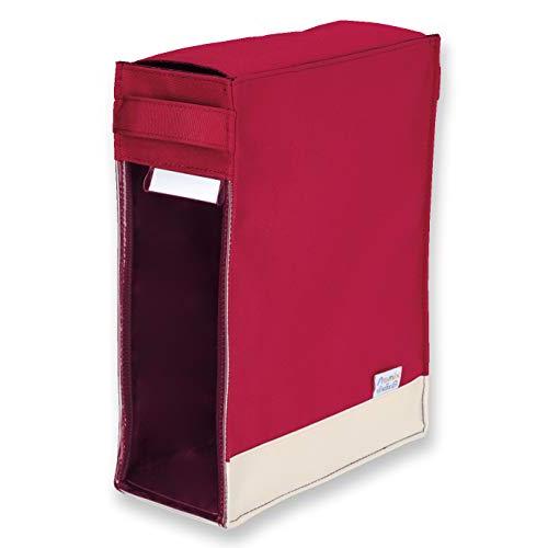 アスカ ファイル どこでも学習バッグ S STB03R 中身が見える A4タテ型収納ボックス レッド 持ち運び可 | 