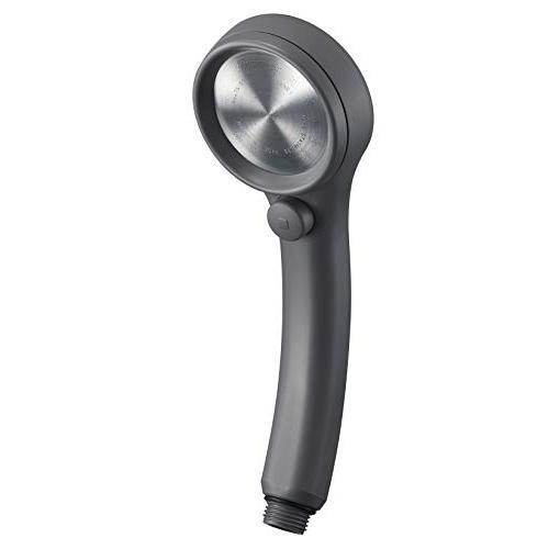 SANEI(サンエイ) シャワーヘッド レイニー 手元ストップ 節水率50% 極細水流 勢いアップ ステンレスシャワー板 グレー 日本製 PS3 | 