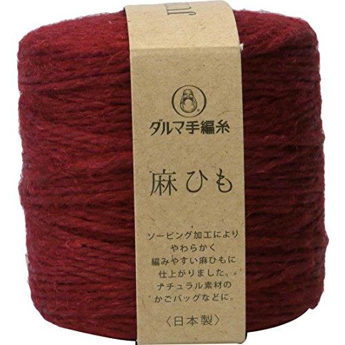 横田 DARUMA 麻ひも クラフト 極太 col.6 レッド 系 約100m 3玉セット 01-4040 | 