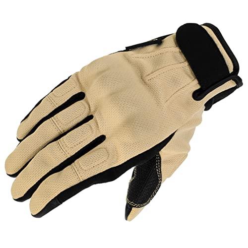 コミネ(KOMINE) バイク用 GK-2493 プロテクトヴィンテージメッシュグローブ Beige L | 