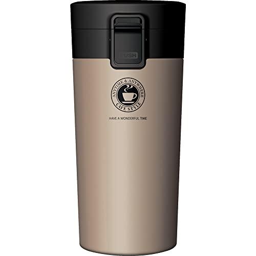 アスベル ステンレス 真空断熱携帯タンブラー 370ml シャンパンゴールド | 