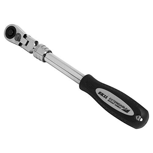 SK11 伸縮式フレックスラチェットハンドル 差込9.5mm角 全長6段階調整 SRH3CEF | 