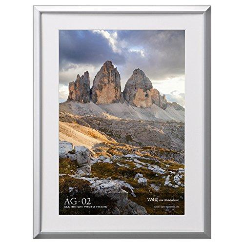 ハクバ HAKUBA 額縁 アルミ AG-02 ワイド4切 シルバー FAG2-SVW4 | 