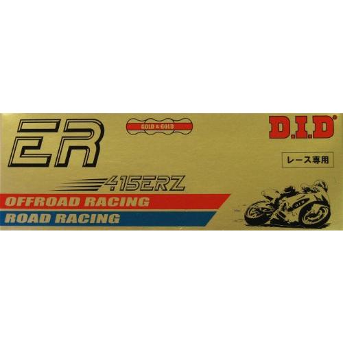 D.I.D(大同工業)バイク用チェーン クリップジョイント付属 415ERZ-120RB G&G(ゴールド) SDHピン加工 二輪 オートバイ用 | 