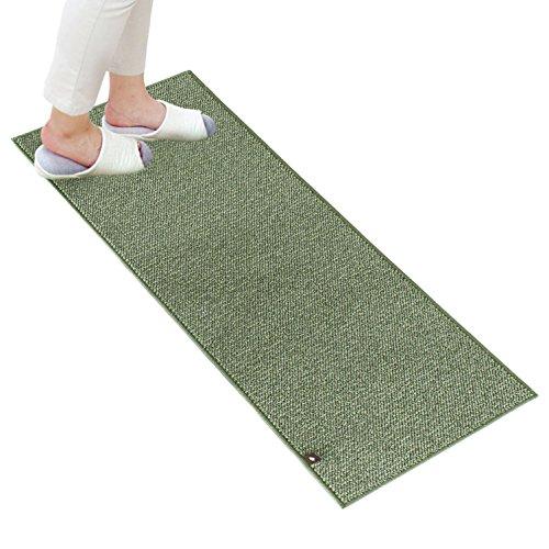 オカ PLYS base (プリスベイス) キッチンマット 約45×120cm (グリーン) 日本製 洗える | 