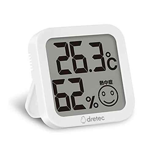 dretec(ドリテック) 温湿度計 デジタル 温度計 湿度計 大画面 コンパクト ホワイト | 