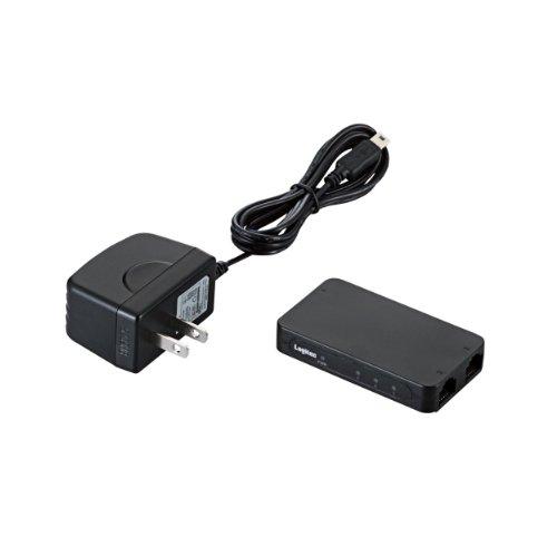 ロジテック スイッチングハブ 3ポート 10/100Mbps AC電源 小型 LAN-SW03PSBE | 