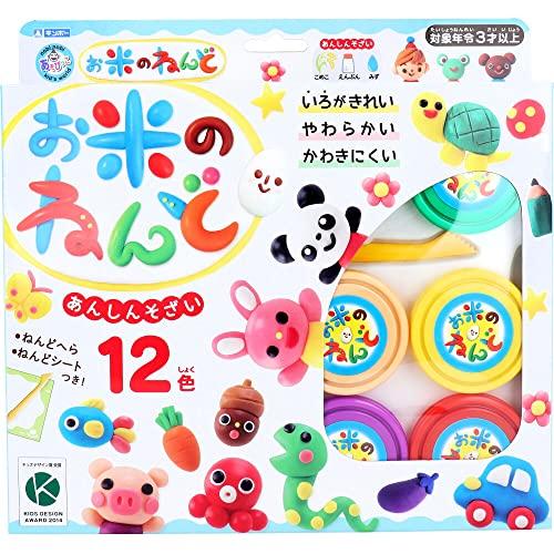 ギンポー お米のねんど12色セット A-NRD12ZFR あそびっこ 銀鳥産業 | 