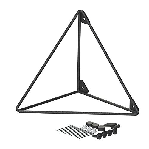 平安伸銅工業 LABRICO ウォールシェルフ トライアングルフレーム M 棚受 石膏ボードピンまたはネジで取付 ブラック WPK-66 | 