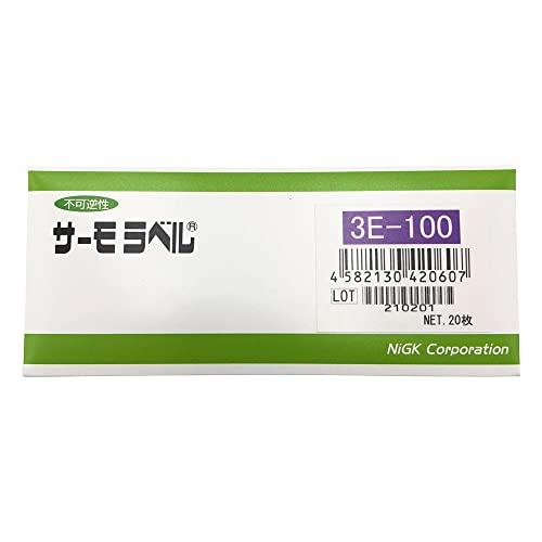 日油技研工業 サーモラベル3点表示屋外対応型 不可逆性 100度 3E100 | 