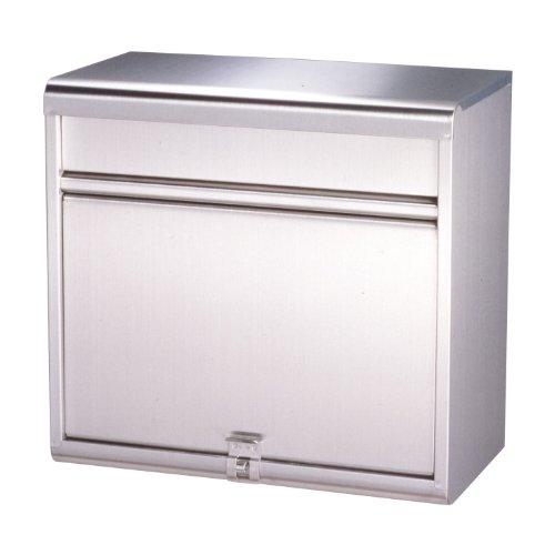 グリーンライフ(GREEN LIFE) 郵便ポスト 大型ステンレスポスト 連休期間の新聞もスッポリ受取り 奥行20.7×高さ35.0×幅37.0 | 