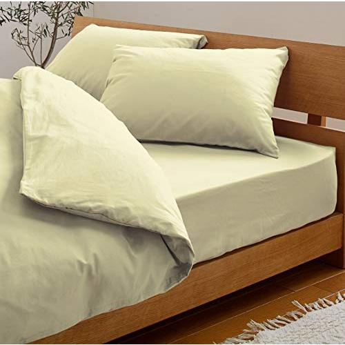 日本製 綿100% 布団カバー3点セット ボックスシーツ 洋式 セミダブル レモンシフォン SB-504-N | 