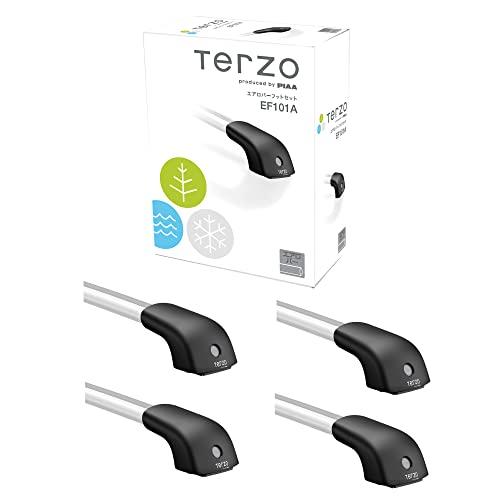 Terzo テルッツォ (by PIAA) ルーフキャリア ベースキャリア フット 4個入 ボルトオンタイプ ブラック エアロバー用 ロック付 | 