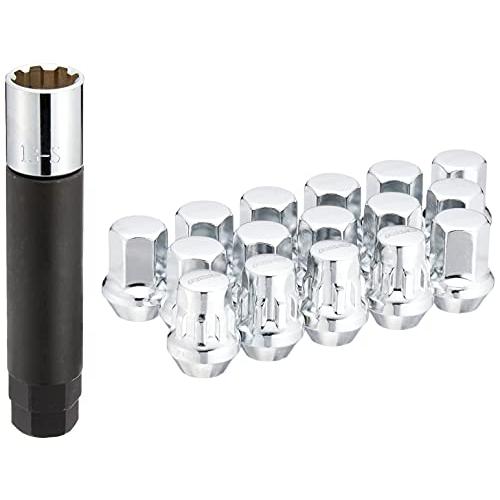 【RAYS(レイズ)】 17HEXロック&ナットセット(4ホール用) M12×1.25 CP(メッキ) 74082000003CP | 