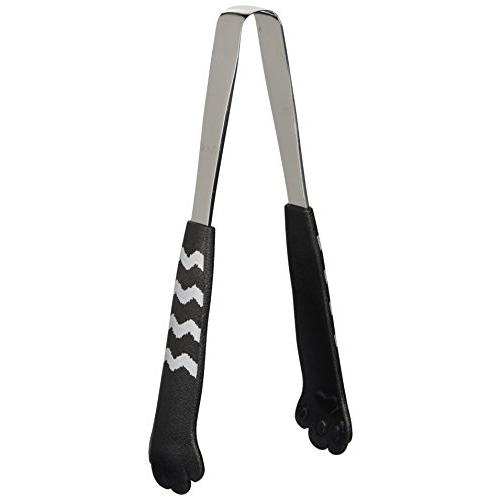 田辺金具 卓上トング きゃっちだにゃん しま 黒 1214 | 