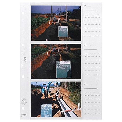 HAKUBA スぺアルバム台紙 工事用 工事 用 アルバム 替台紙 A-L6WR 4穴L判6枚用 (スペア品) L 151~200枚 52156 | 