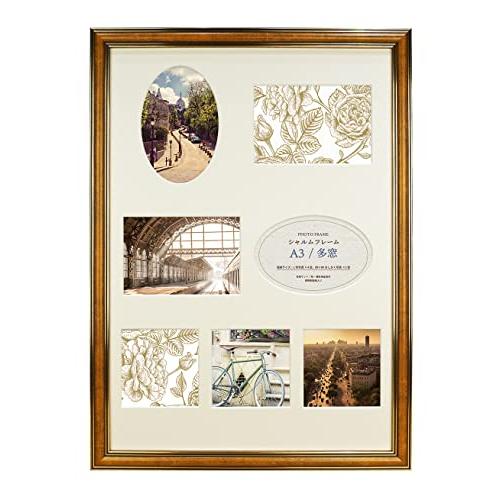 万丈 VANJOH シャルムフレーム A3/多窓 キャメル 106708 壁掛専用 | 