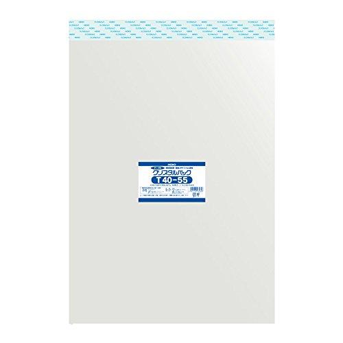 シモジマ ヘイコー 透明 OPP袋 クリスタルパック テープ付 40×55cm 50枚 T40-55 006753516 | 