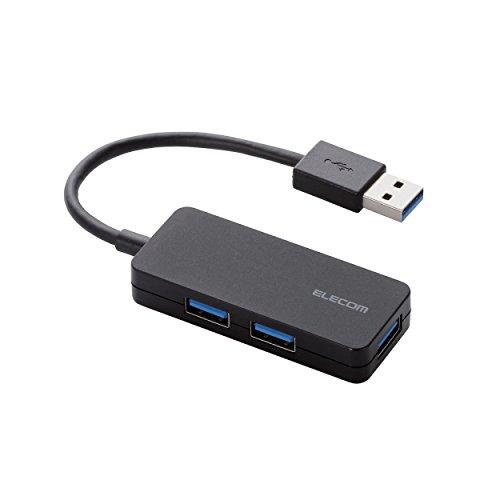 エレコム(ELECOM) USB3.0 ハブ 3ポート バスパワー ブラック U3H-K315BBK | 
