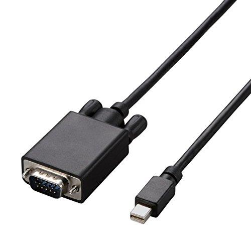 エレコム Mini DisplayPort-VGA変換ケーブル/2m/ブラック | 