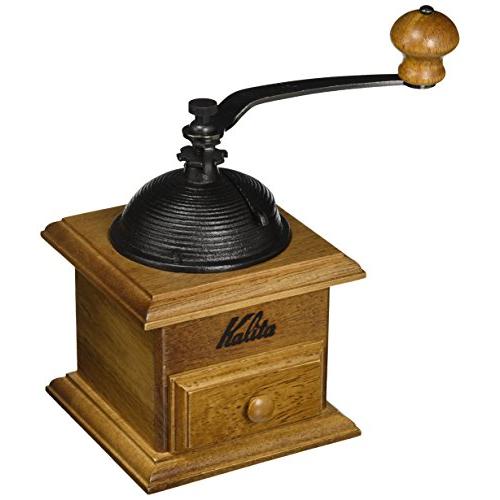 カリタ Kalita コーヒーミル 木製 手挽き 手動 ドームミル #42033 アンティーク コーヒーグラインダー 小型 アウトドア キャンプ | 