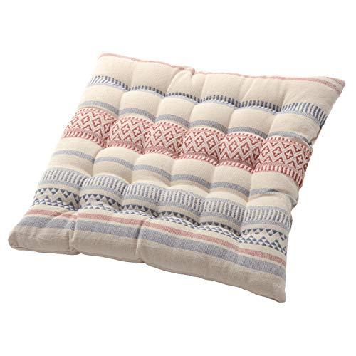 萩原 シートクッション 座布団 レッド 約40X40cm 「テラ」 綿100% | 