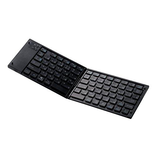 エレコム(ELECOM) キーボード Bluetooth 折りたたみ マルチペアリング ブラック TK-FLP01BK | 