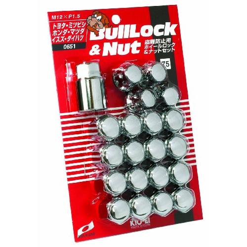 KYO-EI [ 協永産業 ] Bull Lock [ 袋タイプ 21HEX ] M12 x P1.5 5H車用 [ 個数：20P ] [ 品番 | 