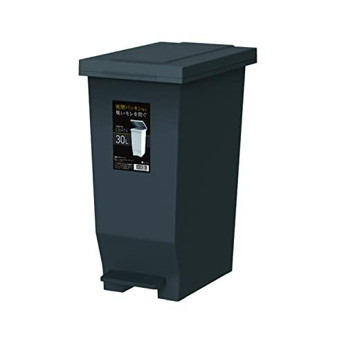 アスベル フタ付きゴミ箱 エバンMP密閉ペダル しっかり密閉 30L 黒 ニオイ漏れ防ぐ A6301 | 