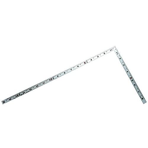 シンワ測定(Shinwa Sokutei) 曲尺平ぴた シルバー1尺6寸 表裏尺相当目盛 10595 | 