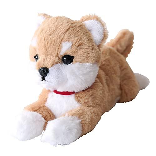 サンレモン ひざ わんこ 柴犬 ベージュ SS 10×13×26cm ぬいぐるみ アニマル P-8092 | 