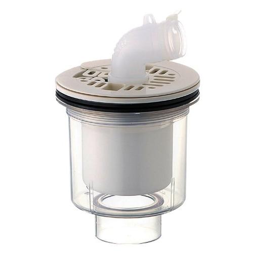 SANEI 洗濯機排水トラップ VP・VUパイプ兼用 透明 H5554-50 | 