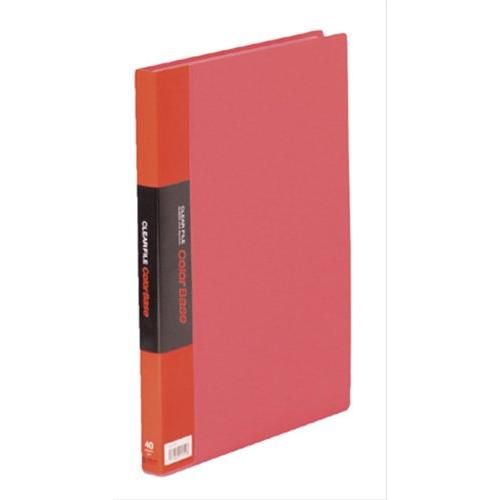 キングジム クリアーファイル カラーベース W A4S 132CW 赤 | 