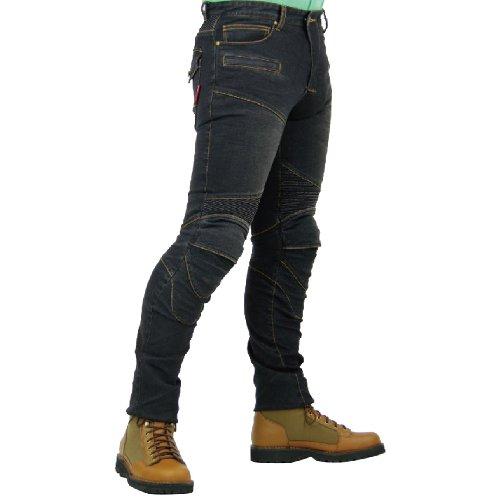 コミネ(KOMINE) バイク用 スーパーフィットKVデニムジーンズ ブラック 4XLB PK-718 春夏秋向け プロテクター CE規格 スト | 